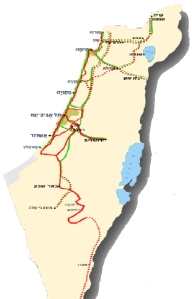 מפת נתיבי ישראל
